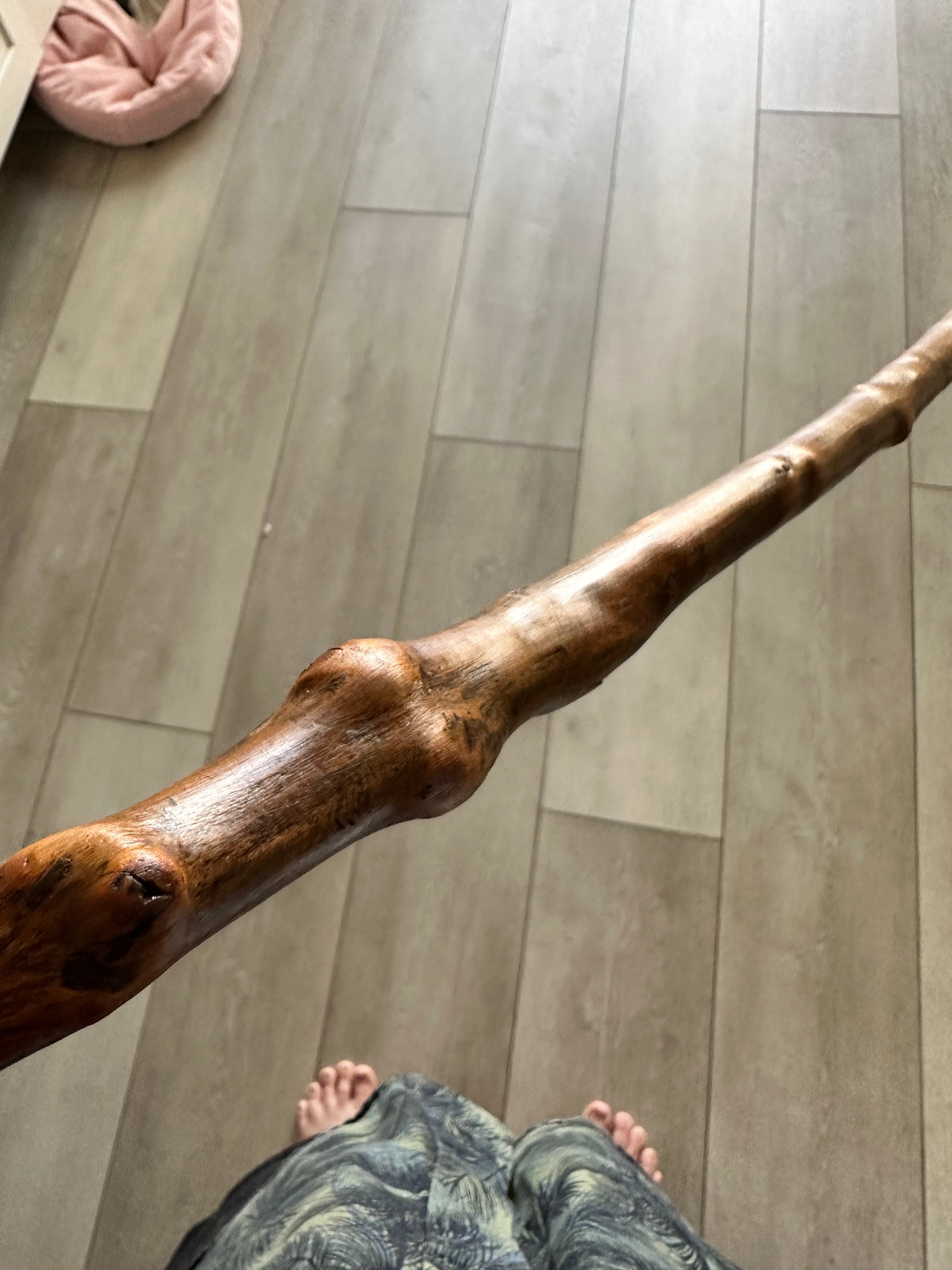 Antique 37" Irish Blackthorn Walking Stick! Gorgeous! Late 1800s - Early 1900s - Rare w/Tag!