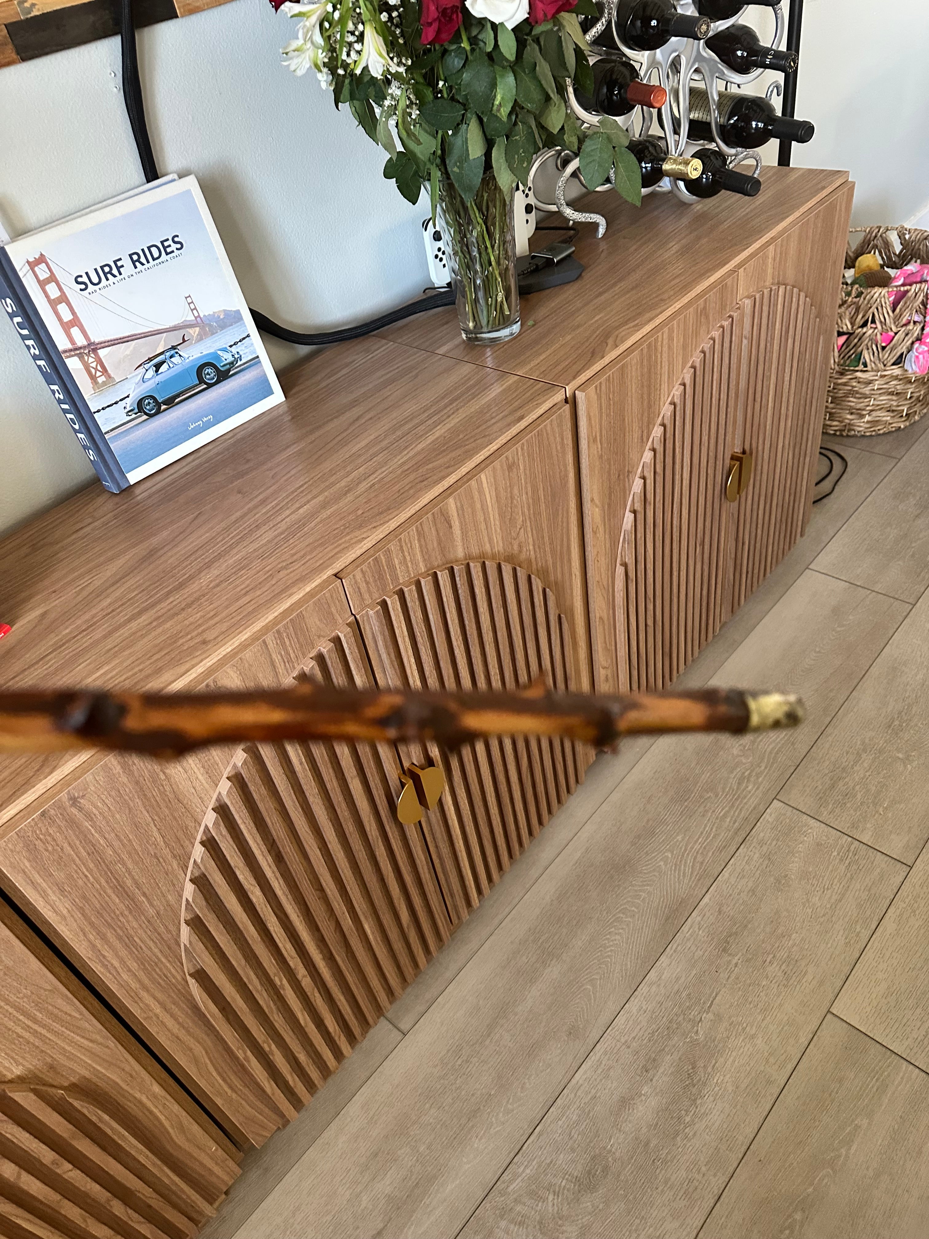 Antique Traditional Irish Blackthorn Rootball Walking Stick! Late 1800s to Early 1900s. Partial Bark. Character & Thorny! 37.5"