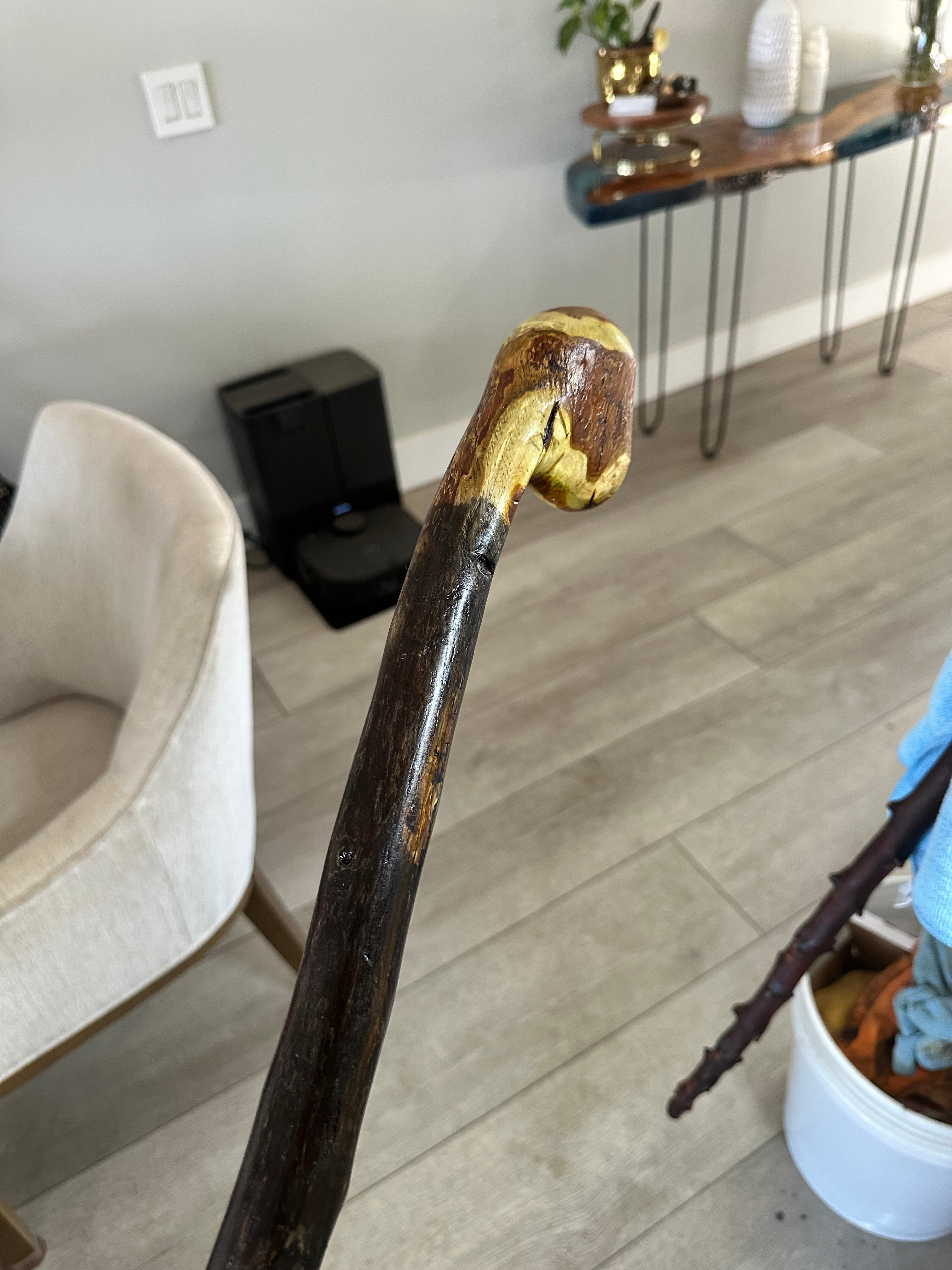 AH Shillelagh "Thunderbird Rustic" Walking / Hiking  Stick — 46" Osage Orange