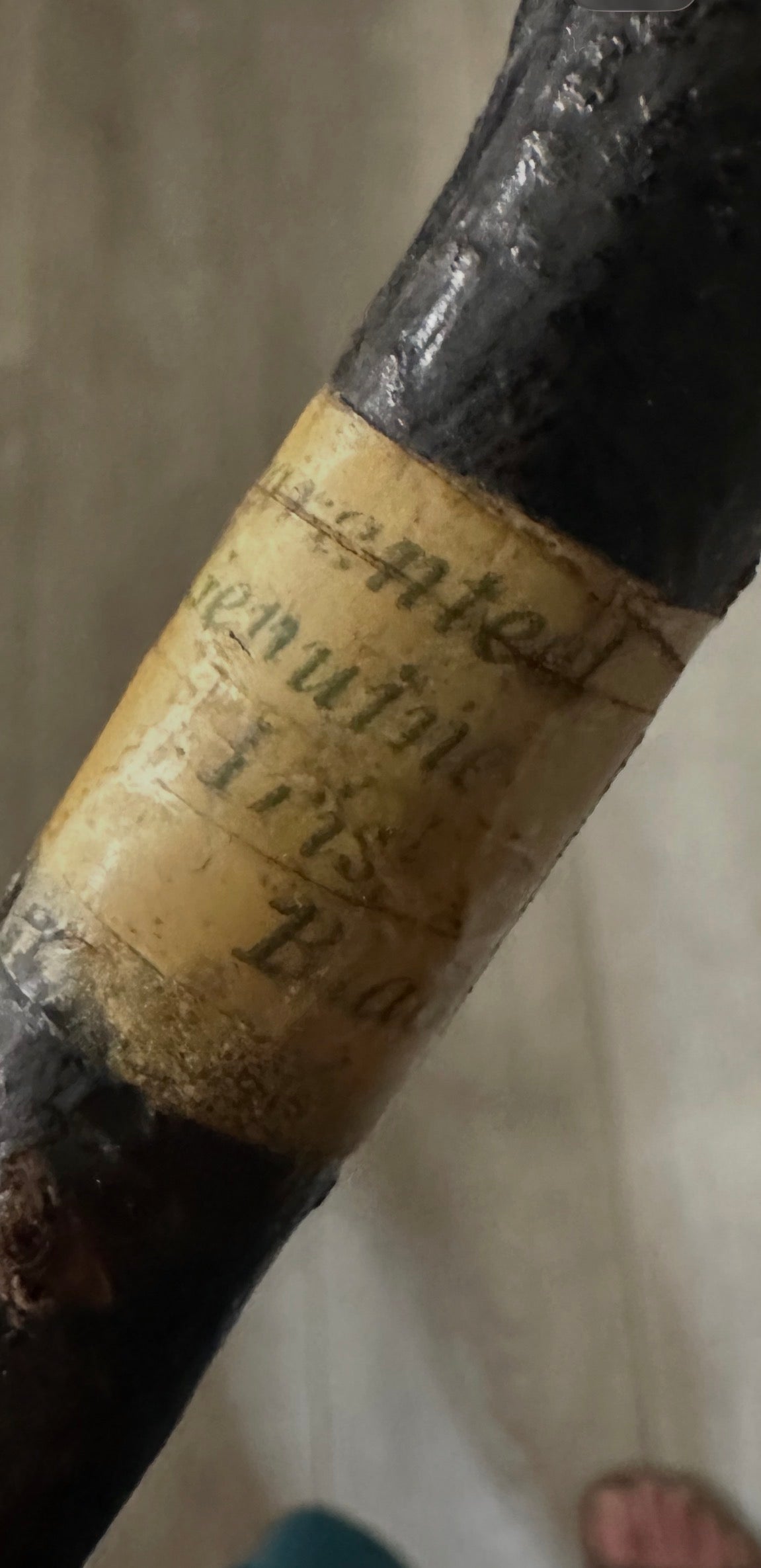 Antique 37" Irish Blackthorn Walking Stick! Gorgeous! Late 1800s - Early 1900s - Rare w/Tag!