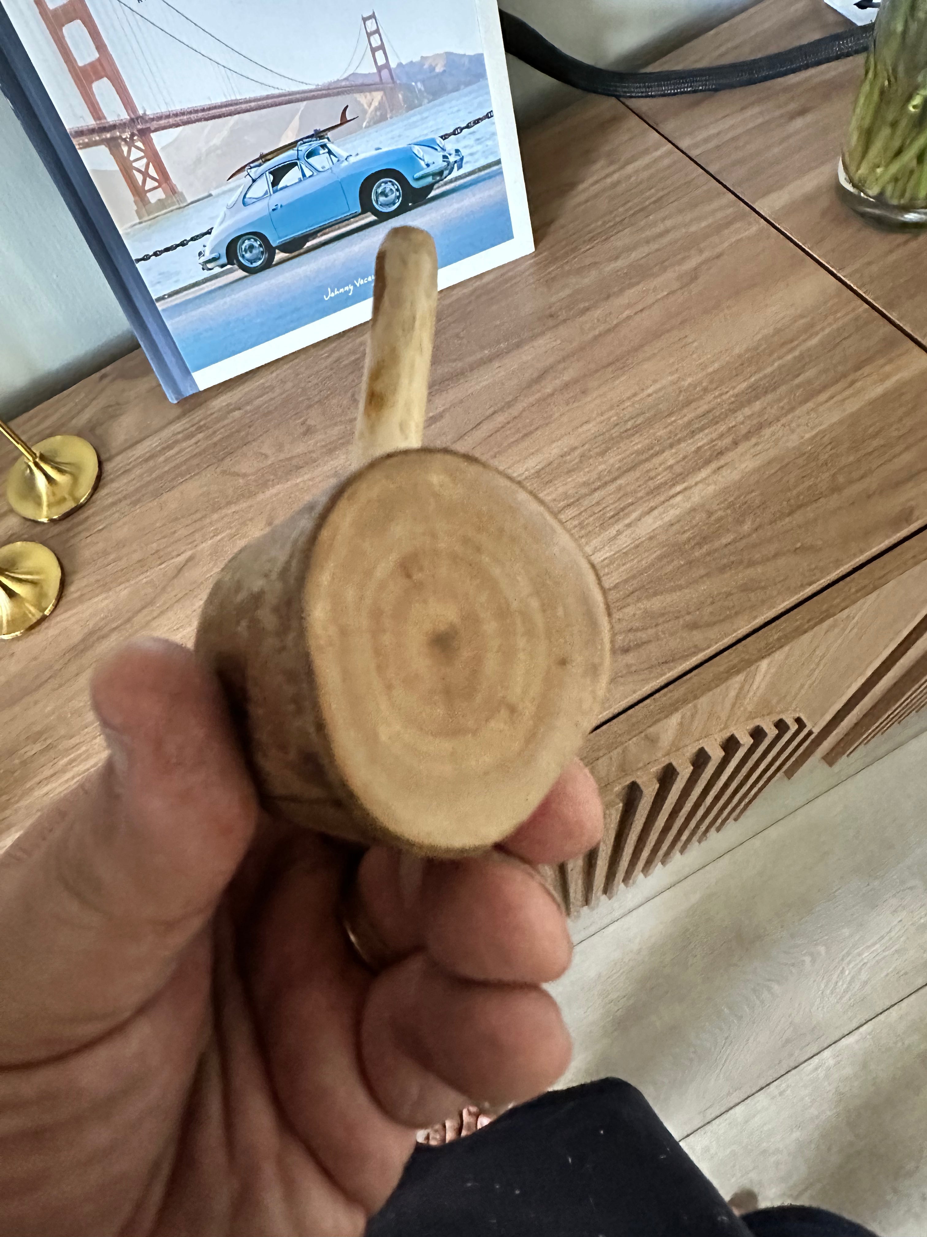 Frontier Style Nose Warmer Pipe - Cherry Wood